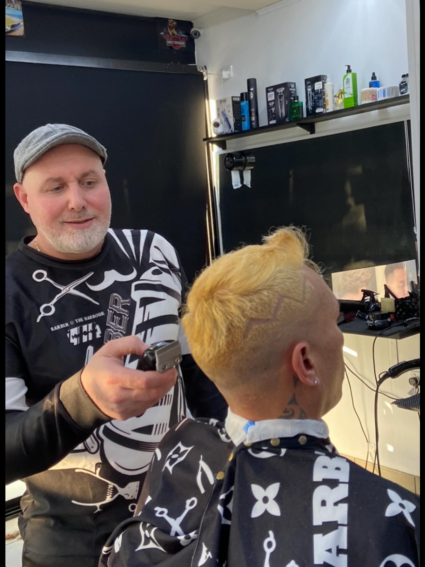 Sam, lead barber at Barber @ the Harbour